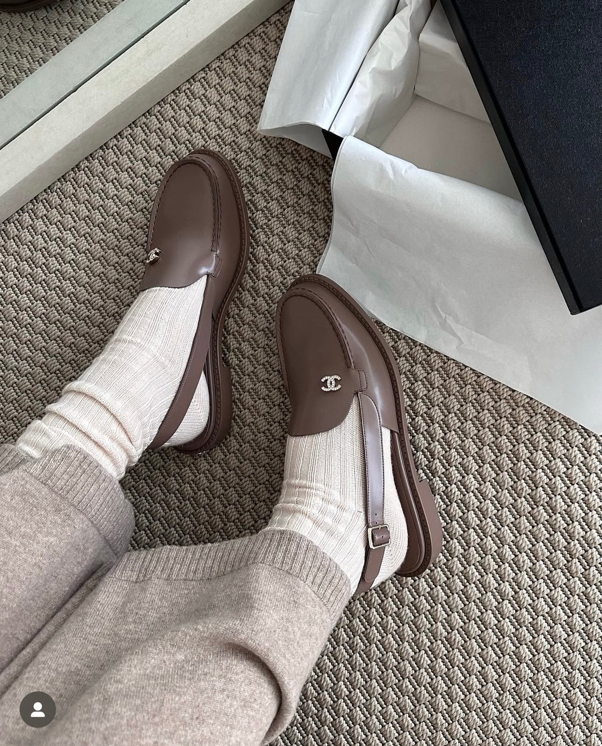 Chanel slinback loafers Morgan brown 🤎