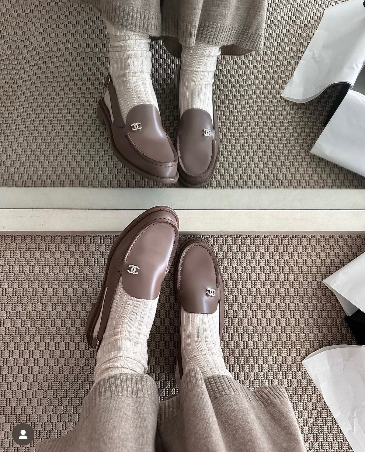 Chanel slinback loafers Morgan brown 🤎